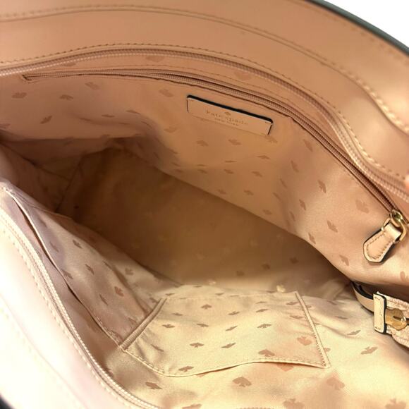 Kate Spade Jana Saffiano Leather Large Tote Shoulder Bag & Wallet Pink Meringue - Picture 6 of 15